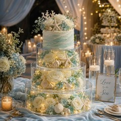 Clear Fillable Cake Stand Set for Parties, 3 Sizes