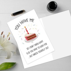 Funny Birthday Card for Him Her, Humor Birthday Card for Boyfriend, Girlfrien…