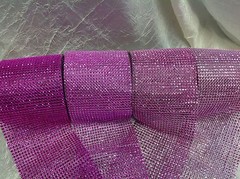 1/2″x10 Yards DIAMOND MESH WRAP ROLL SPARKLE RHINESTONE Crystal Ribbon