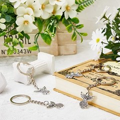 30Pcs/set Novel Fashion Angel Keyrings Alloy Pendant Wedding Birthday Party Gift