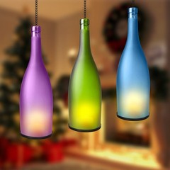 AceList 6 pakes Wrought Iron Hanging Pack of 6, 3.0″ Diameter – Black