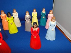 New Vintage Bridesmaids, 4 1/8″ tall, variety of colors, you pick