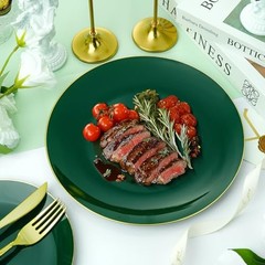 3PCS Plastic Dinnerware Set – Plastic Plates for Guests – 100 & 50 Green