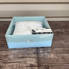 Studio His and Hers Wedding Ring Pillow 456434 White Nwt 7 x 7 x 3 Hobby Lobby