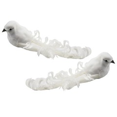4 Pack of Artificial Doves Foam Doves Peace Doves for Wedding Decorative