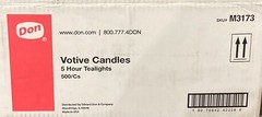 NEW 🕯️White Tea Light Candle – 5 to 6 Hour Burn Time (500/Case)