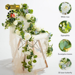 Biutee 2PCS 13Ft Depth: 12.17 ft, Width: 0.98 Height: White