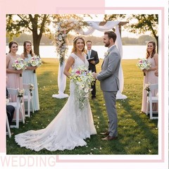 Wildflower Wedding Bouquet Bride Bridesmaid Spring Artificial Wildflowers Bridal