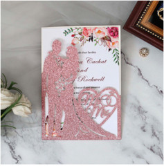 10pcs Laser Cut Wedding Invitation Card Engagement Name Place Card Table Number