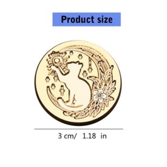 Brass Sealing Wax Stamp Halloween Series Wax Seal Stamp for Cards Decorations