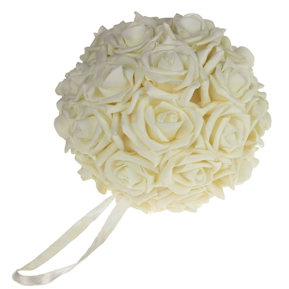 Soft Touch Foam Kissing Balls Wedding Centerpiece, 7-Inch