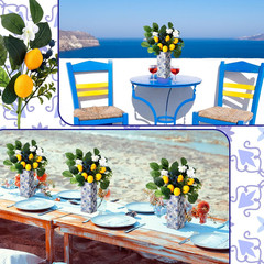 Amalfi Coast Party Decorations 4 Blue Tiles Table Centerpieces Boxes