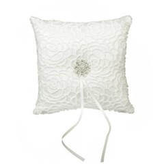 Milk Silk Ring Pillow Small Bearer Wedding Pillows for Kneeling Bride