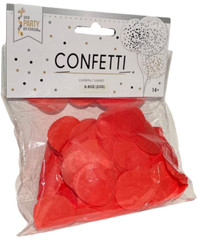 RED CONFETTI DOTS Tissue Paper Circles Party Decor Magic Trick Cannon Snowstorm