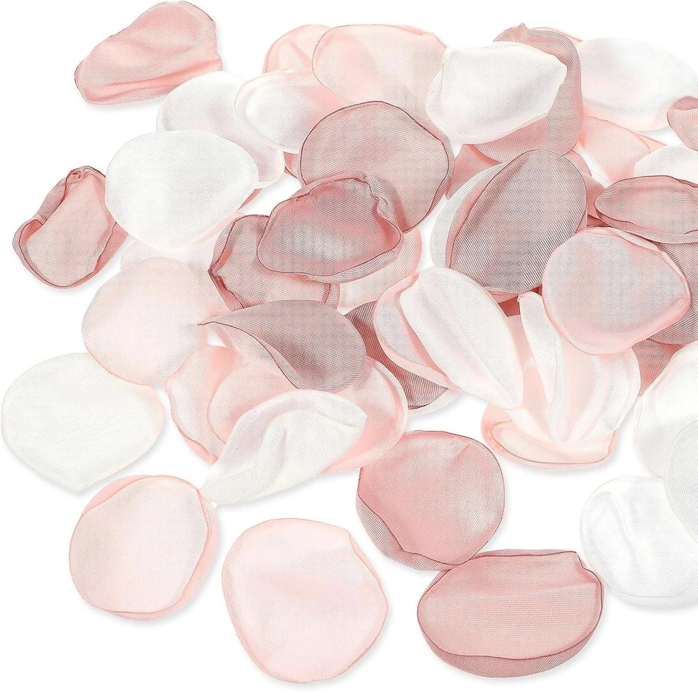 200pcs Flower Petals for Flower Girl,Rose Petals for Wedding,Silk Pink Rose Peta