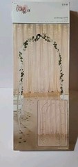 His And Hers Wedding Arch 7.5 Ft High White Finish Steel Tube Rust Resistant NEW