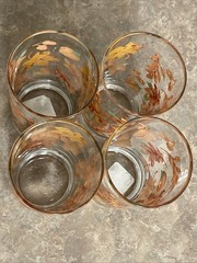 Royal Norfolk Libbey Fall Autumn Leaves 16oz Glasses – Set of 4
