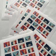 2026 LOVE BIRDS First Class Letter Postage Stamps 78¢- sheet of 100pc total