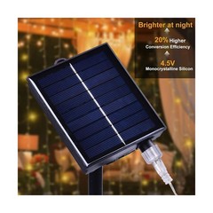 300LED Solar Curtain Lights Outdoor Indoor 8 Modes Solar Fairy Curt… Fast Ship