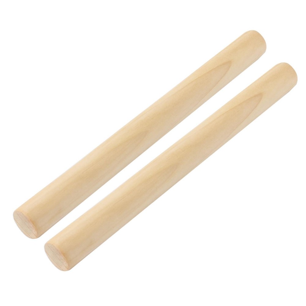 Baking Pastry Pizza Pasta Dough Roller Hand Rolling Pin Beige 28cm Length 2 Pcs