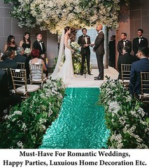 Aisle Runners for Weddings 2FTx15FT Green Sequin Aisle-Runner Wedding Ceremon…