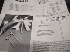 144 Pieces Florapin, 80s Vintage Flower Boutonniere Corsage Safety Bout Pin 1″