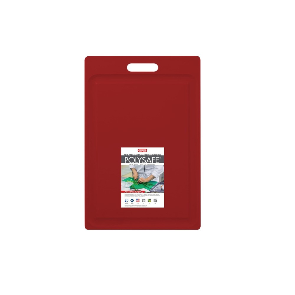 Dexas NSF Certified Polysafe Cutting Board with Handle and Juice Well, 12 x 1…