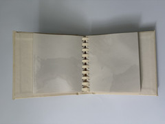 SM Vintage Photo Album – Cream w/Gold Trim – Antique Slip In Photo Wedding Book
