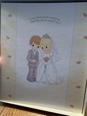 Precious Moments Wedding Album Hallmark Stories w/8 Sealed Pages 2001