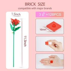 Artistic Rose Bouquet Building Kit with LED Lights – Perfect Gift for Her