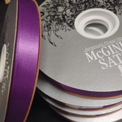 #3 Satin Purple 100 Yard Corsage Ribbon 9/16″ Corsages Bouquet Wedding Prom