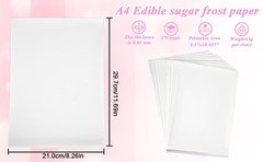 Edible paper, 25 pieces, A4 11.69 x 8.26 inches (approximately 29.7 x 21.0 cm…