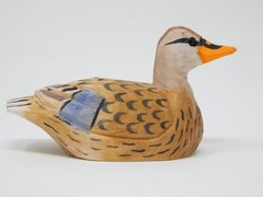 Mallard Duck Love Bird Cake Topper Bride & Groom Wedding Engagement Wood Statue