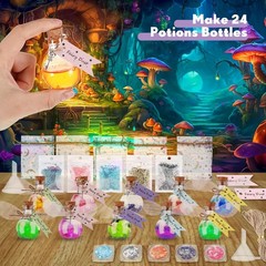 Jinei 262 Pieces Mystery Potion Craft Kit with 1.3 x 1.85 inches, multicolor