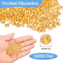 10000Pcs Wedding Table Scatter Confetti for Crafts (Light Coffee, 3mm)