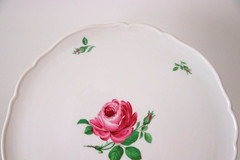 Vintage Hutschenreuther Pink Rose 32cm Charger/Service/Decorative Plate Germany