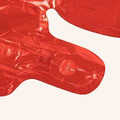 Red 41×36 in Metallic Extra Large Heart Mylar Foil BALLOON Backdrop Party Events
