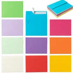 100 Pack A2 Colorful Invitation Envelopes A2(4.37 x 5.75 Inches),