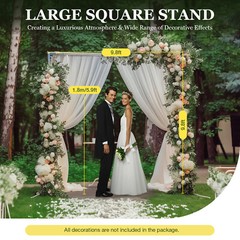 10ft x 10ft Backdrop Stand Pipe Kit Heavy Duty Wedding Back Adjustable Stand