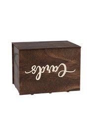 1 PCS Wood Wedding Card Box With Lid Envelope Money Gift Post Box 12×9 In