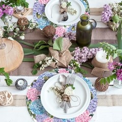 Paper Placemats Disposable 50 Pack Placemats 13.7 Inch Floral Place Hydrangea