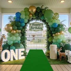 Green Carpet Runner for Party 140GSM Polyester Fabric Carpet Runner