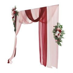 Artificial Wedding Arch Flower Kit Artificial Flower Arrangements With Drapes