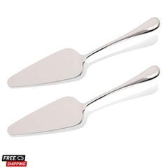 2 Pack Small Cake Pie Server for Wedding, Birthday, Party, Silver | Stainless…