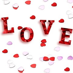 100 Gram Metallic Heart Confetti Heart Sequins for Valentine’s Day Wedding