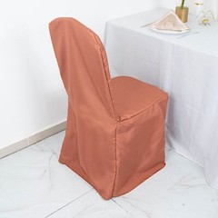 50 Terracotta Polyester BANQUET CHAIR COVERS Wedding Party Reception Decorations