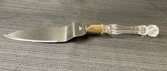 Stainless Steel Serrated ￼￼Cake Server w/ Clear Acrylic Handle Wedding Table