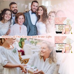 Geosar 8 Pcs Wedding Gifts Mother of The Bride Gifts Mother of The Groom Coffee