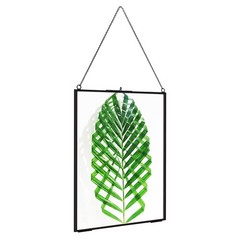 TLBTEK 8X12inch Picture Frames,Brass Hanging Double Glass Frame for Pressed F…