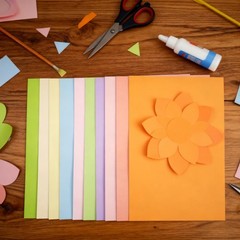 KYMY Colored Cardstock Paper, 30 Sheets A4 11.7 inches x 8.3 inches, Mixed